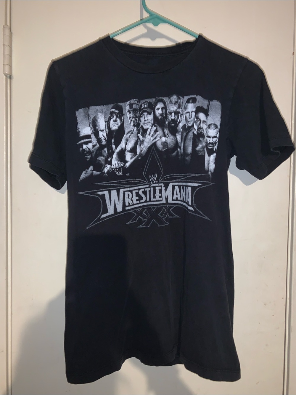 WWE WrestleMania 38 2022 Graphic Tee Small Black John Cena Roman Reigns